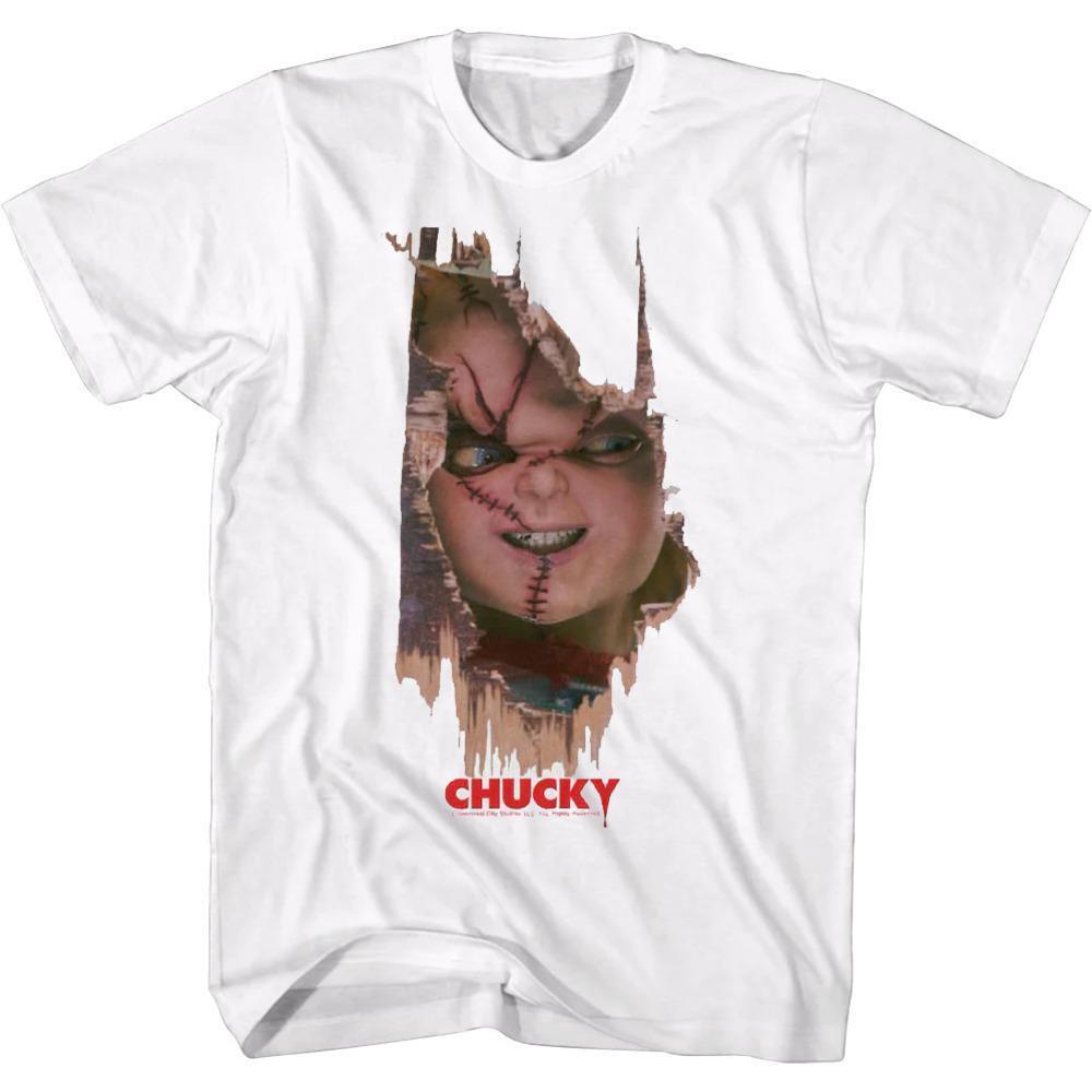 Heres Chucky Childs Play Retro Horror Movie Fan Unisex Tee TShirt